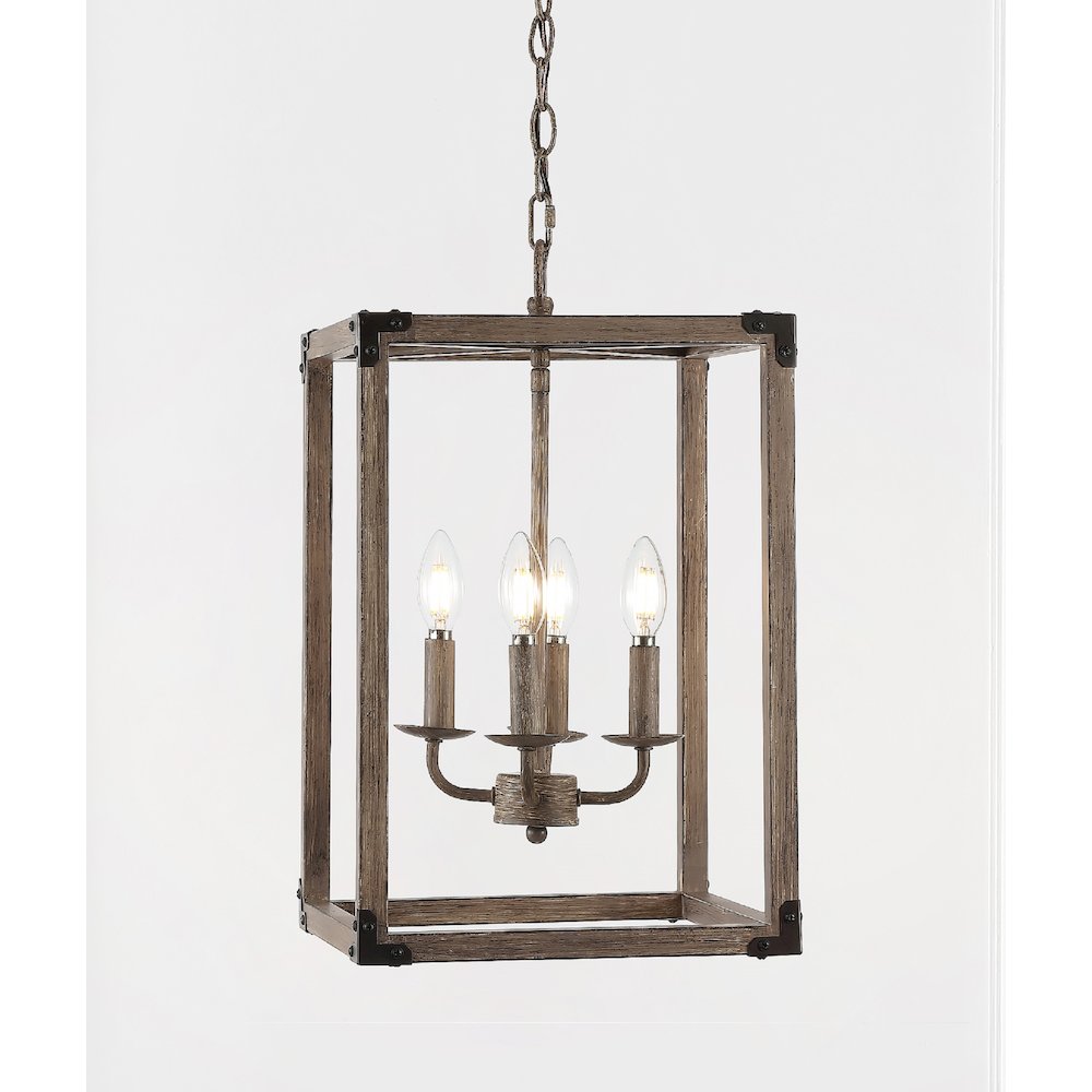 Magnolia Adjustable Iron Rustic Farmhouse Led Pendant. Picture 11
