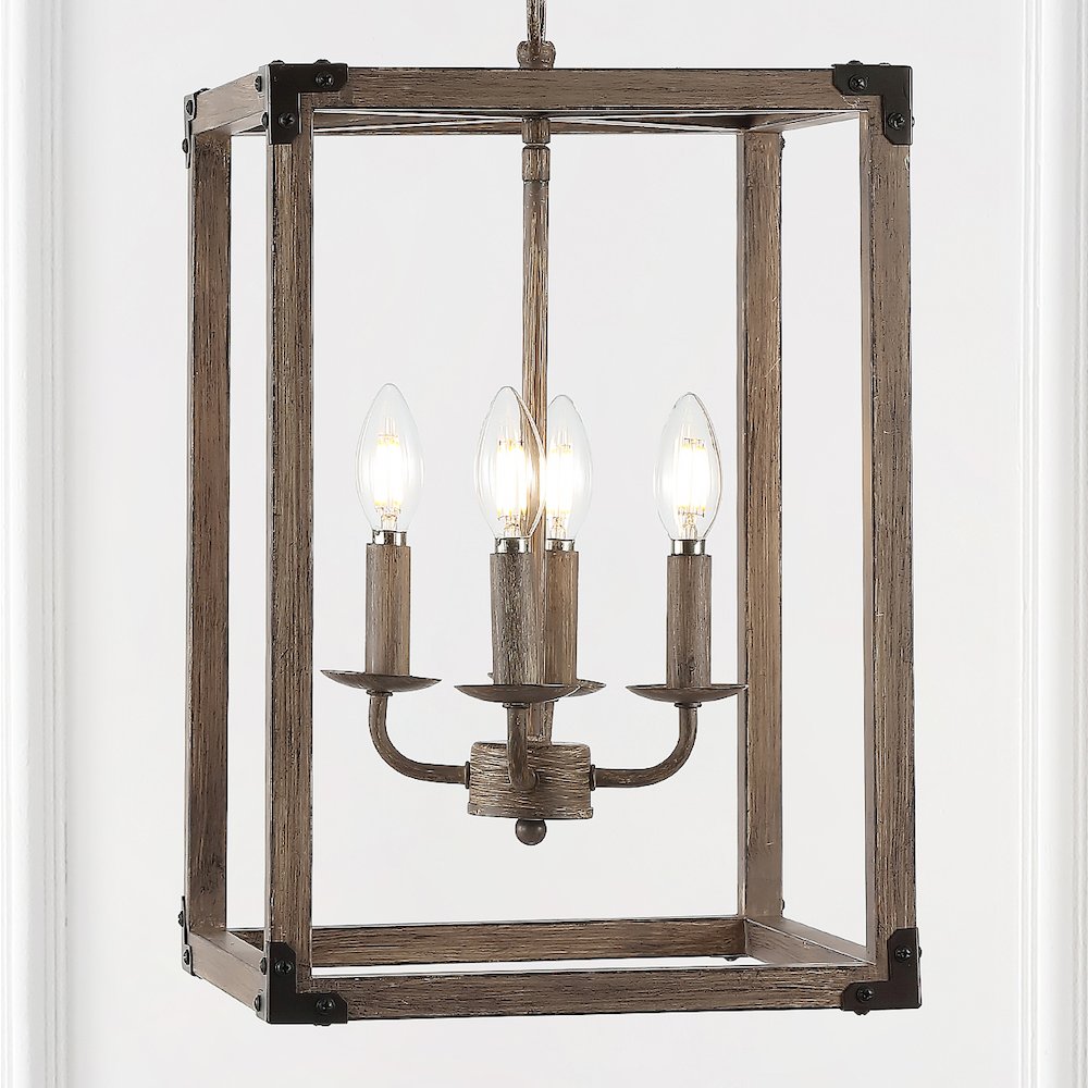 Magnolia Adjustable Iron Rustic Farmhouse Led Pendant. Picture 7