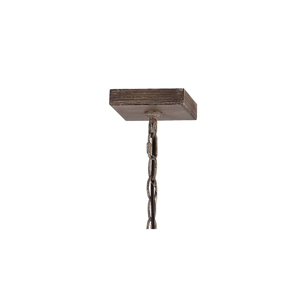 Magnolia Adjustable Iron Rustic Farmhouse Led Pendant. Picture 4