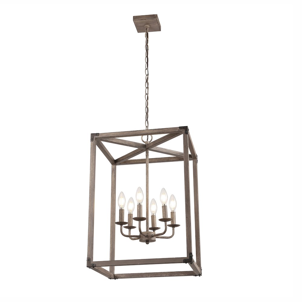 Magnolia Adjustable Iron Rustic Farmhouse Led Pendant. Picture 6