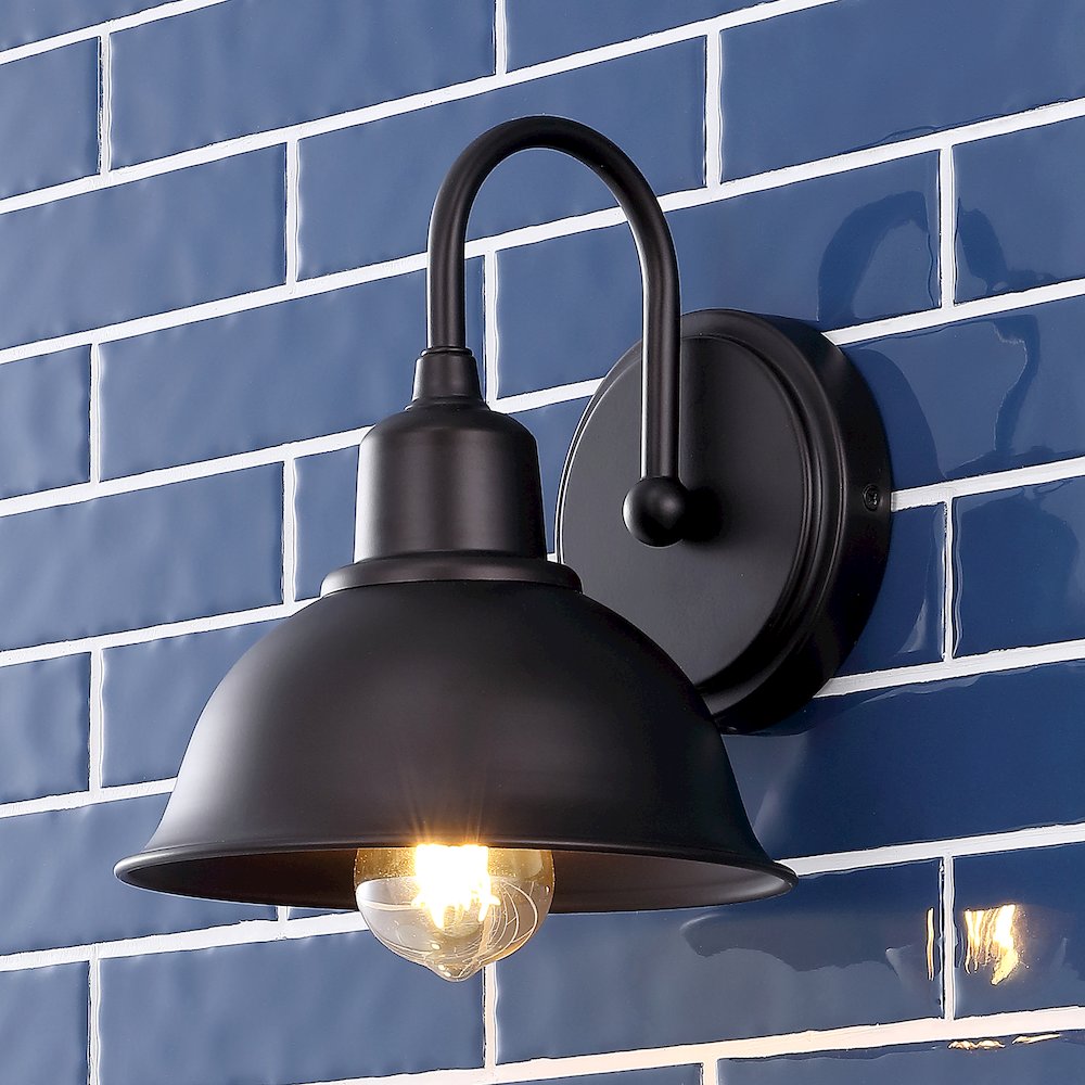 Frisco Farmhouse Industrial Iron Led Vanity. Picture 6