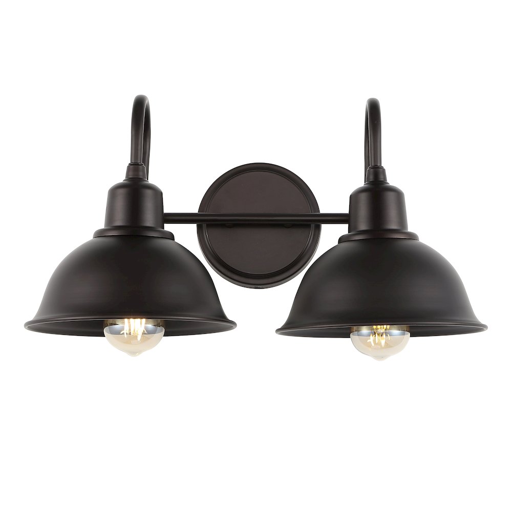 Frisco Farmhouse Industrial Iron Led Vanity. Picture 6