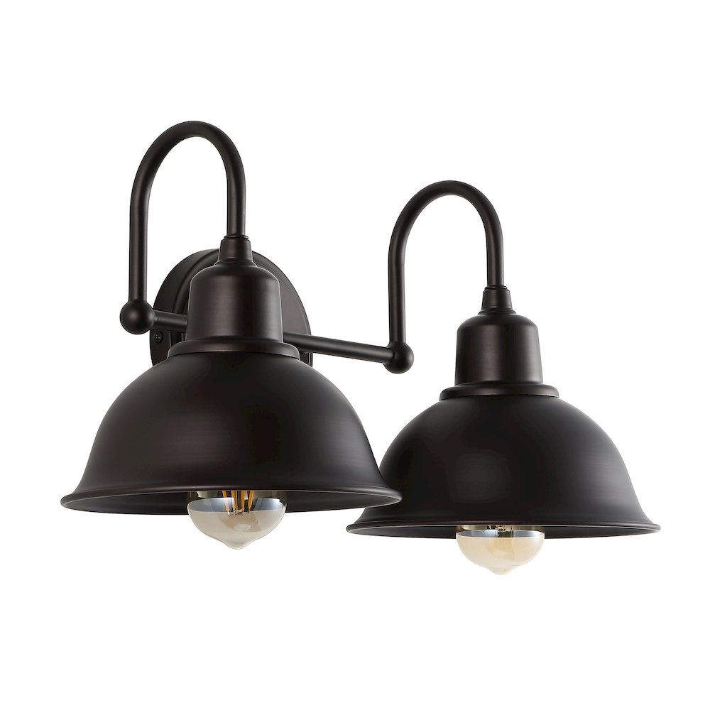 Frisco Farmhouse Industrial Iron Led Vanity. Picture 4