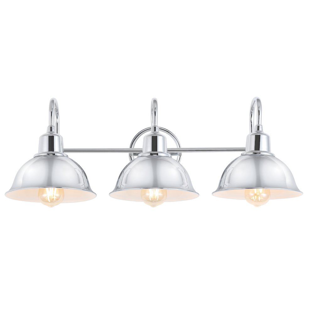 Frisco Farmhouse Industrial Iron Led Vanity. Picture 7