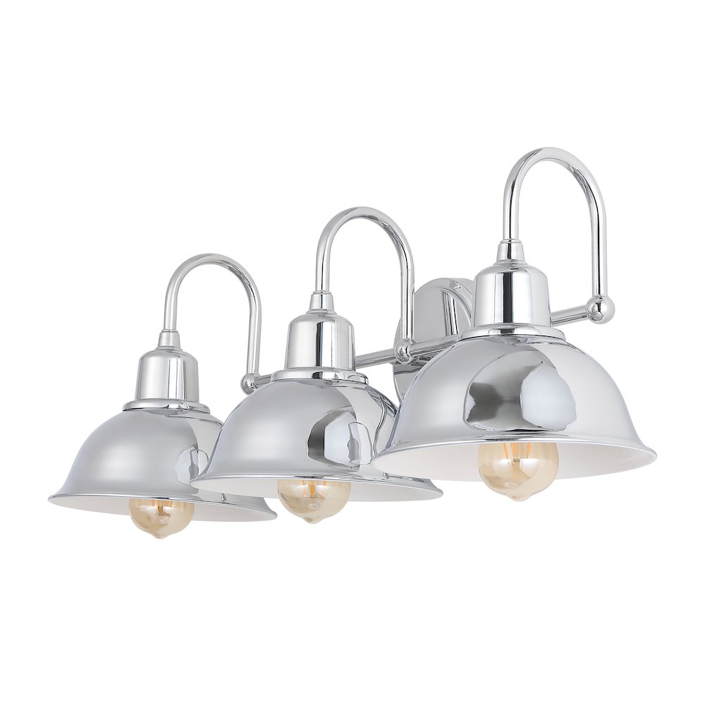 Frisco Farmhouse Industrial Iron Led Vanity. Picture 5