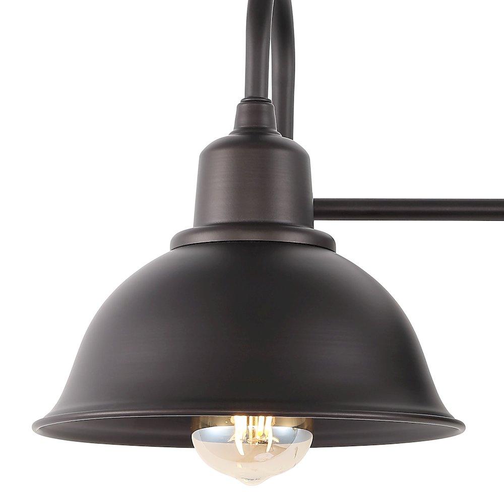 Frisco Farmhouse Industrial Iron Led Vanity. Picture 3