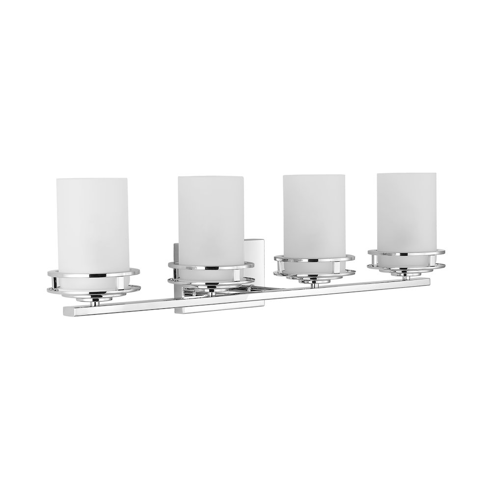 Fairfax Metal/Frosted Glass Contemporary Glam Led Vanity Light. Picture 6