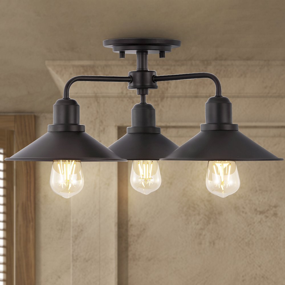 Calvin Iron Industrial Led Pendant. Picture 10