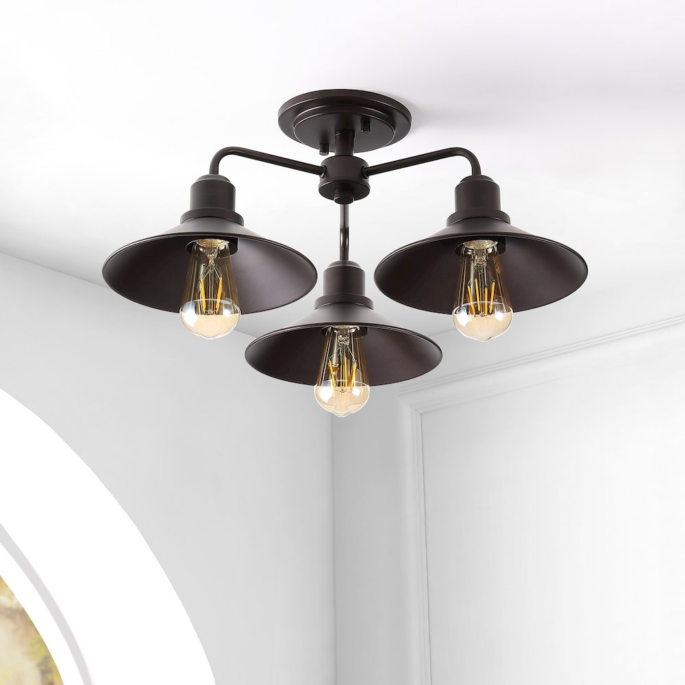 Calvin Iron Industrial Led Pendant. Picture 7