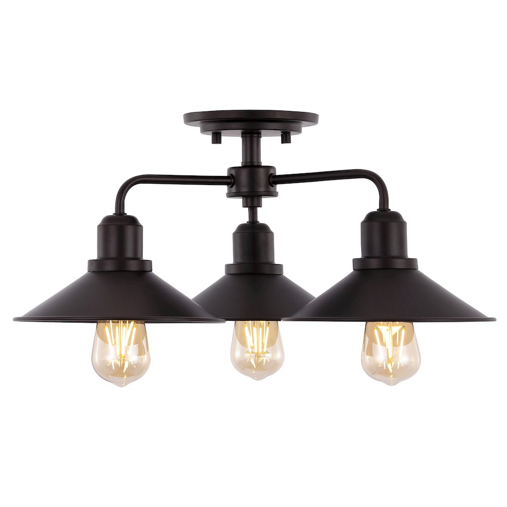 Calvin Iron Industrial Led Pendant. Picture 1