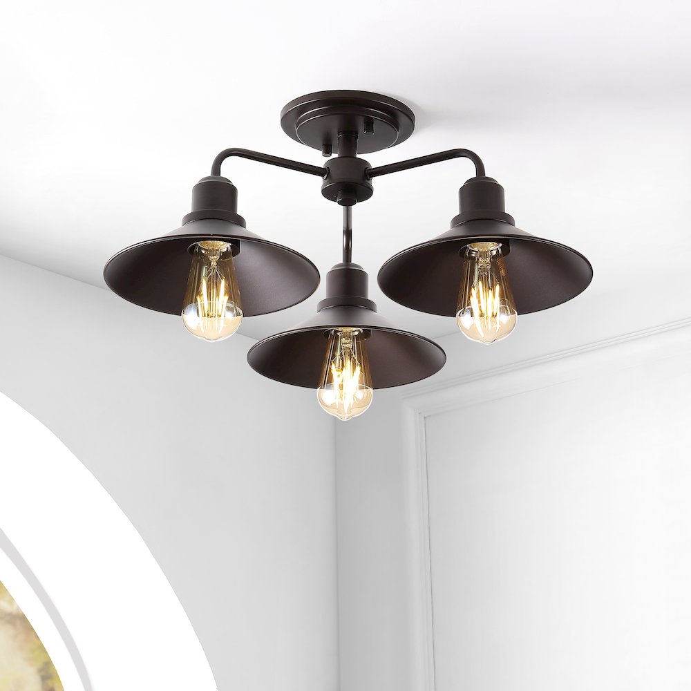 Calvin Iron Industrial Led Pendant. Picture 6