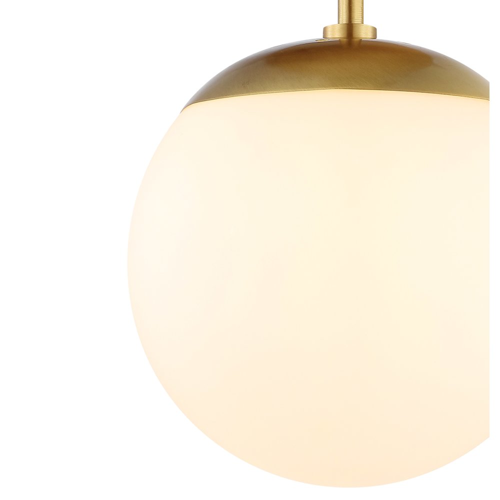 Marcel Bistro Bohemian Farmhouse Ironfrosted Glass Led Semi Flush Mount. Picture 2