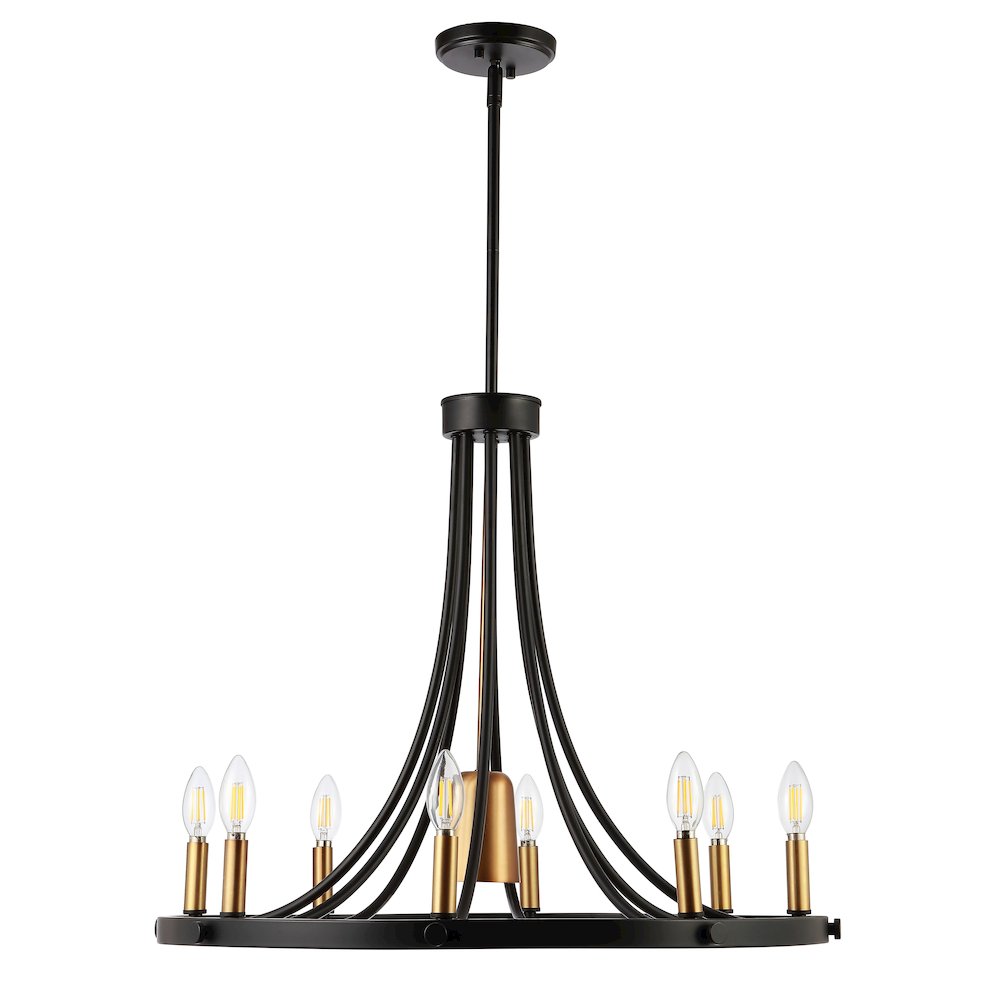 Urbanna Adjustable Iron Transitional Modern Led Chandelier. Picture 2