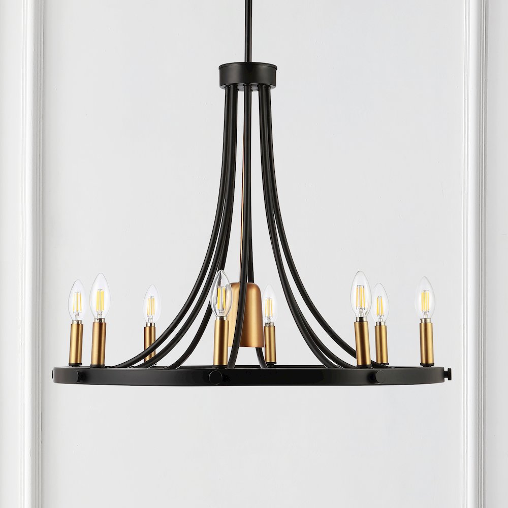 Urbanna Adjustable Iron Transitional Modern Led Chandelier. Picture 6
