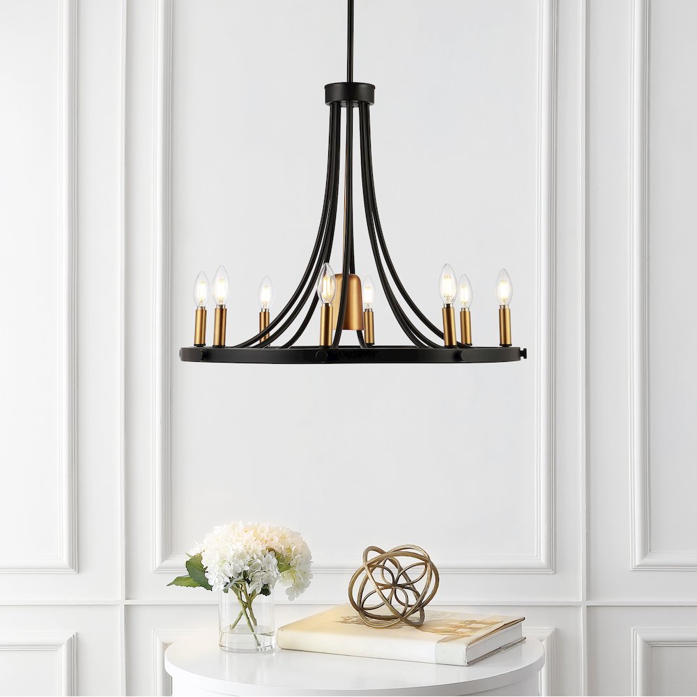 Urbanna Adjustable Iron Transitional Modern Led Chandelier. Picture 7