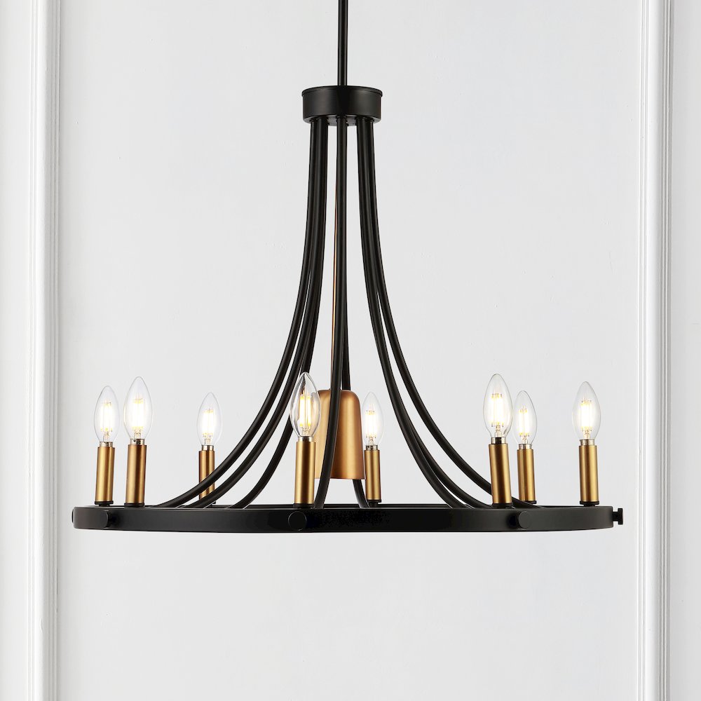 Urbanna Adjustable Iron Transitional Modern Led Chandelier. Picture 5