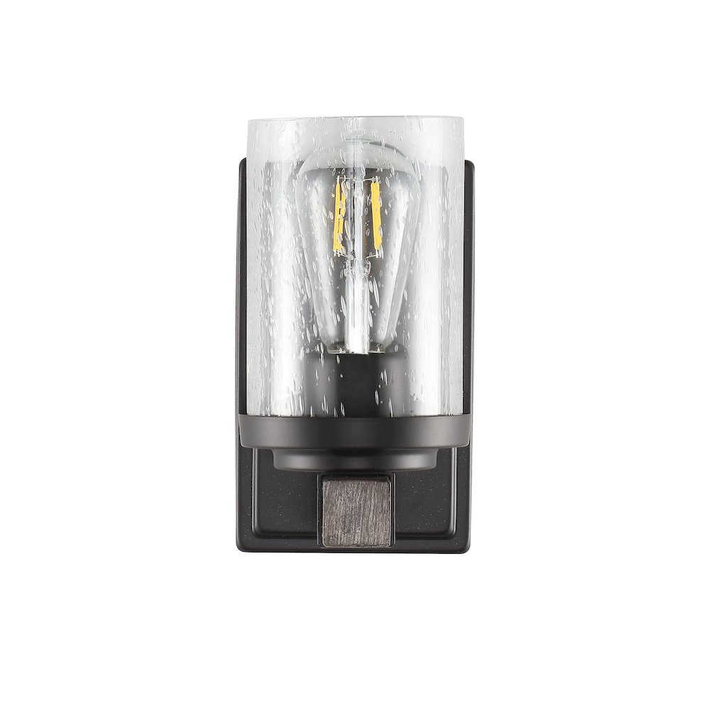 Bungalow Iron/Seeded Glass Rustic Farmhouse Led Vanity Light. Picture 10