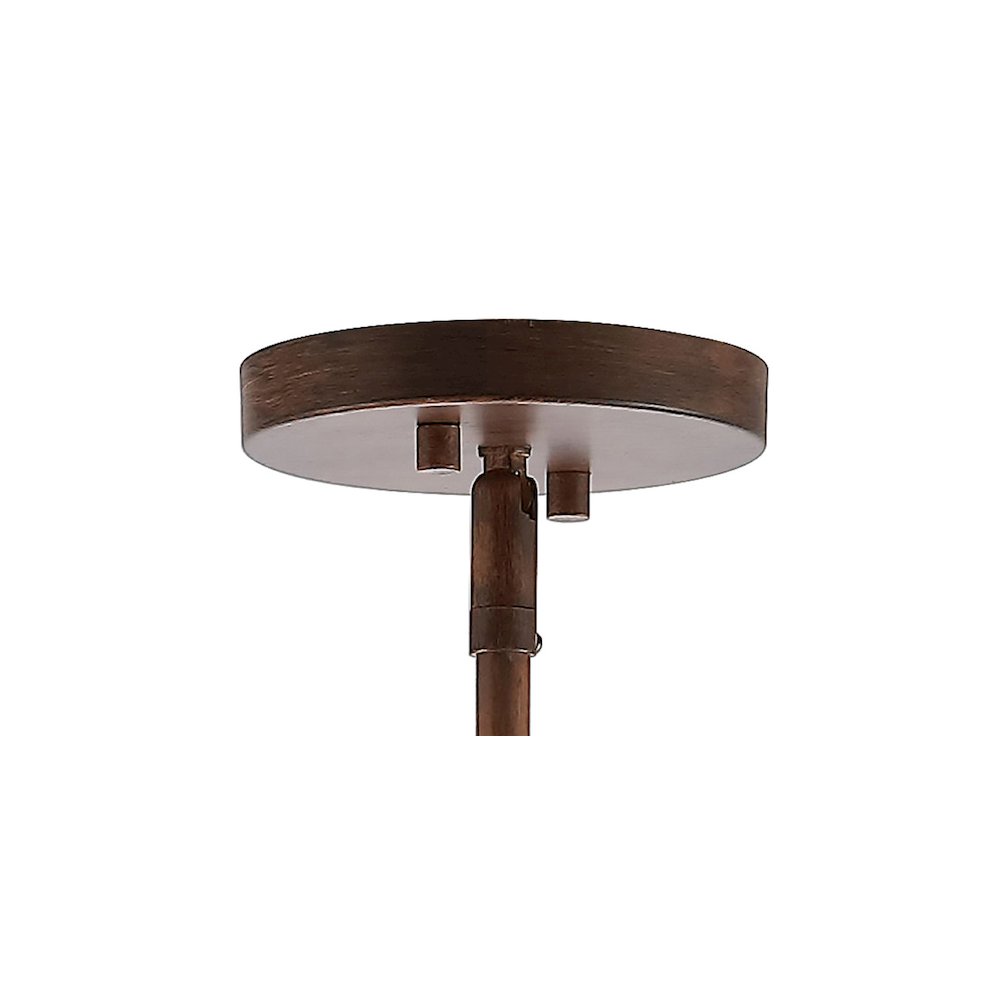 Ogee Adjustable Iron Rustic Industrial Led Pendant. Picture 4
