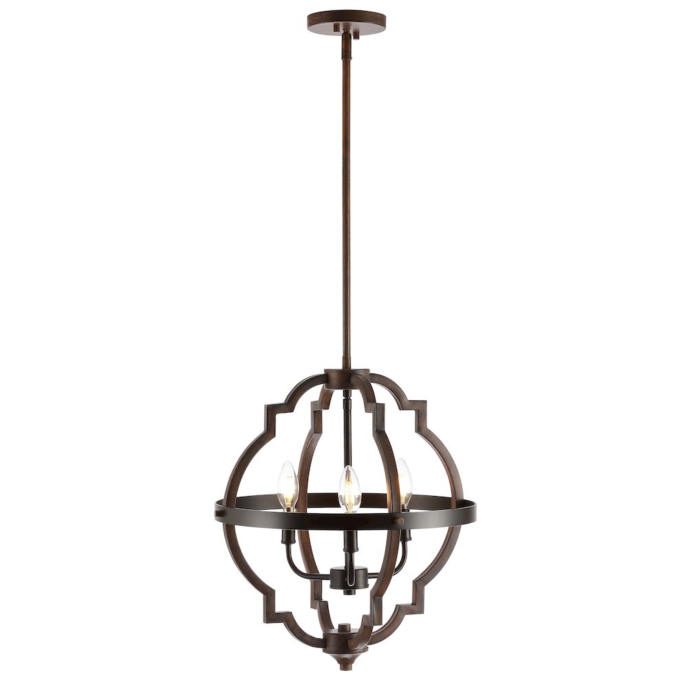 Ogee Adjustable Iron Rustic Industrial Led Pendant. Picture 1