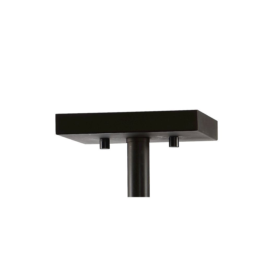 Paysan Iron/Seeded Glass Rustic Farmhouse Led Flush Mount. Picture 4