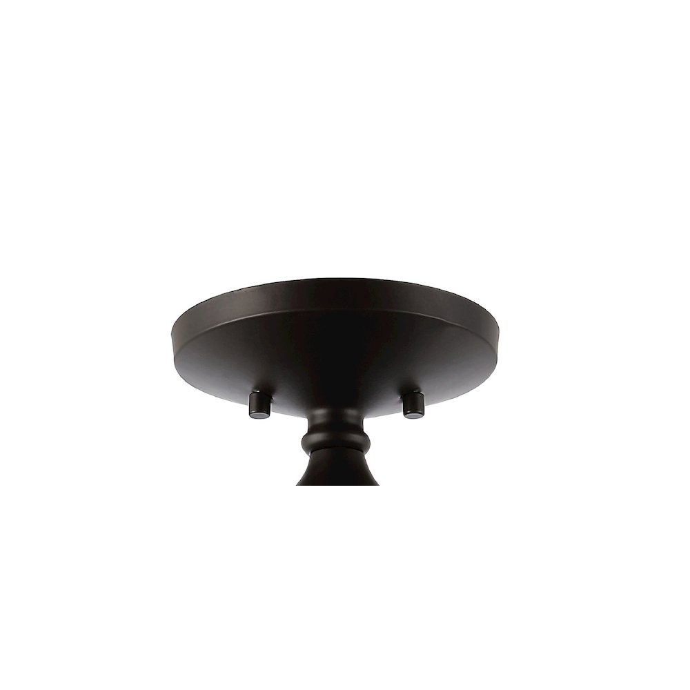 Marfa Glassiron Farmhouse Modern Led Flush Mount. Picture 4
