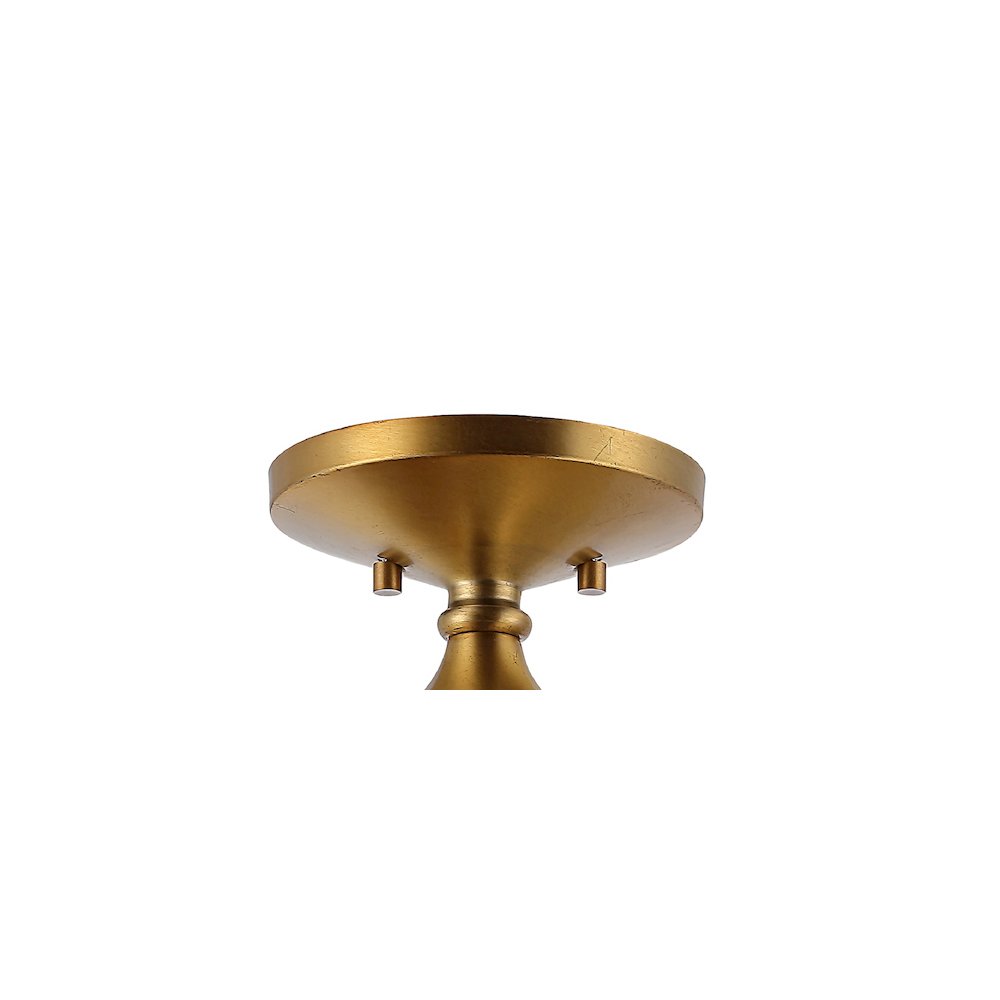 Marfa Glassiron Farmhouse Modern Led Flush Mount. Picture 4