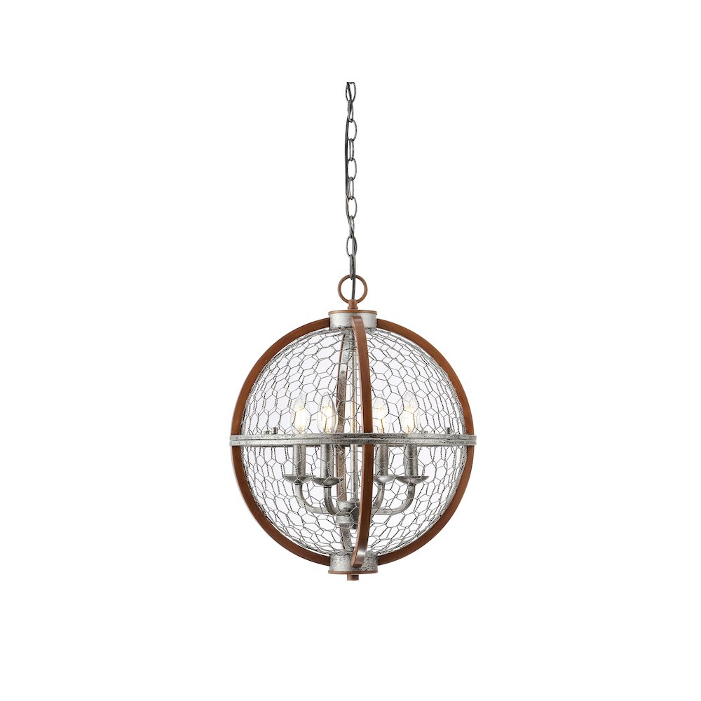 Gaines Adjustable Iron Rustic Industrial Led Pendant. Picture 10