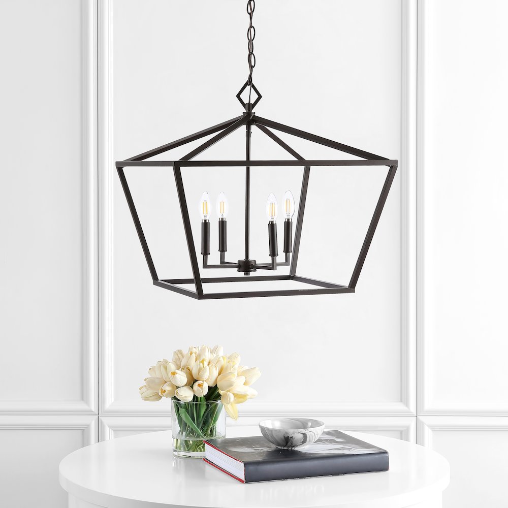 Gatsby Adjustable Iron Rustic Glam Led Pendant. Picture 8