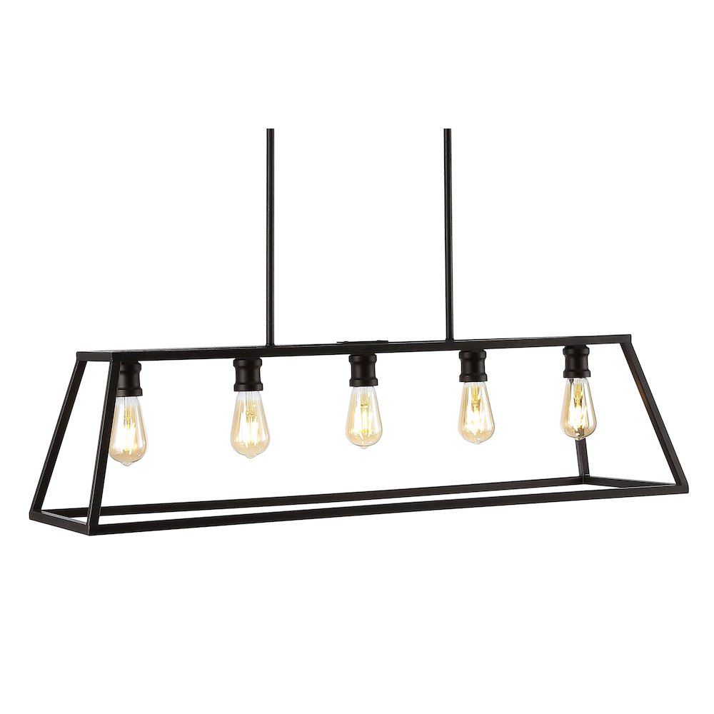 Floyd Adjustable Iron Farmhouse Vintage Led Dimmable Pendant. Picture 13