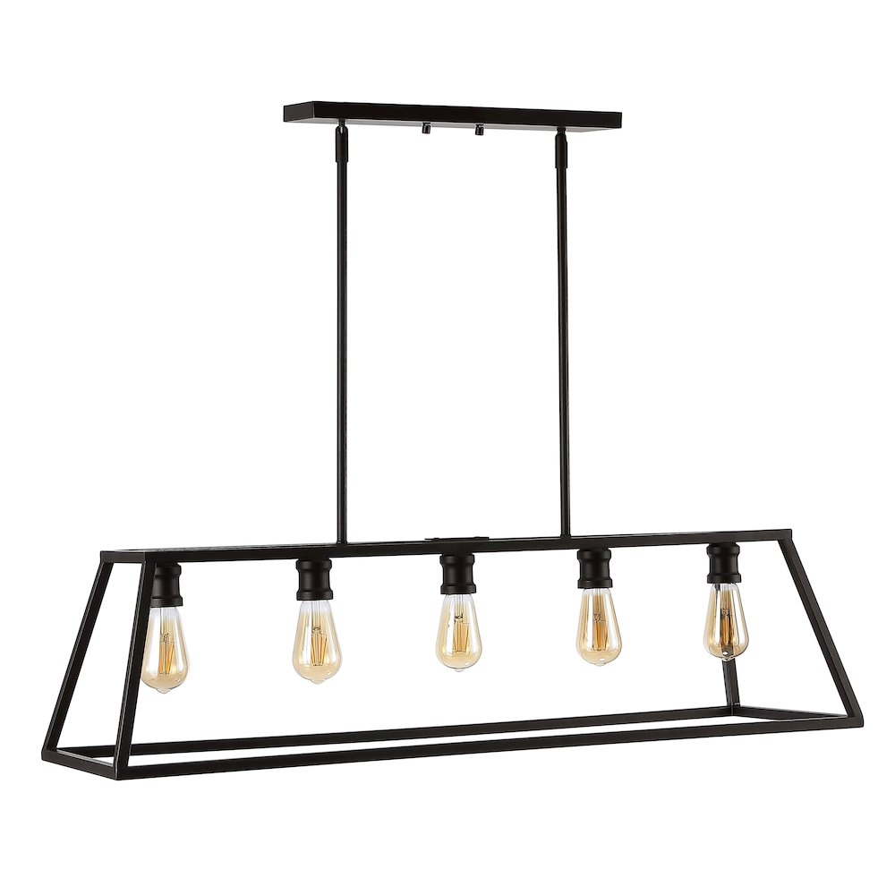 Floyd Adjustable Iron Farmhouse Vintage Led Dimmable Pendant. Picture 2