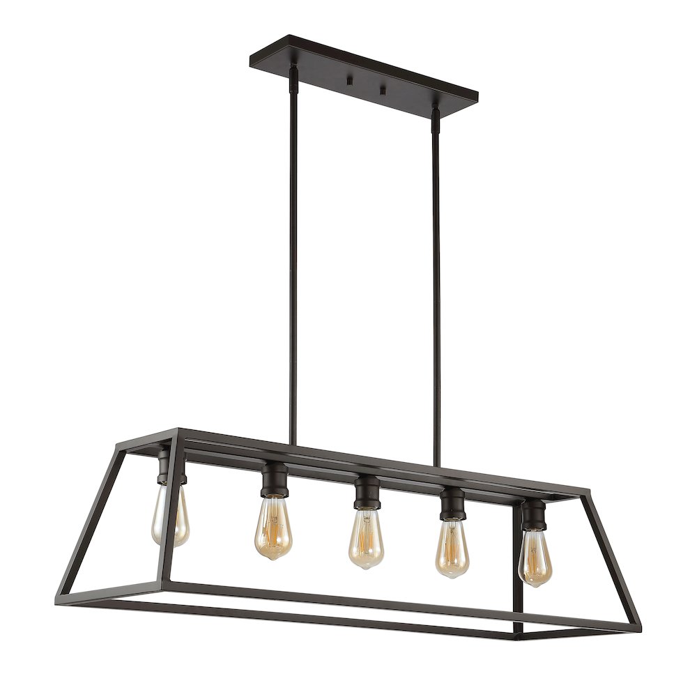 Floyd Adjustable Iron Farmhouse Vintage Led Dimmable Pendant. Picture 7