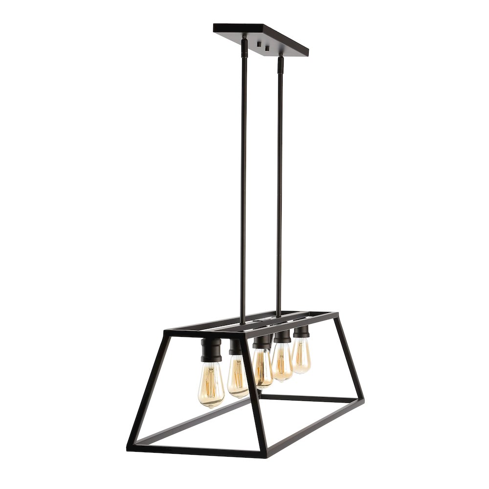 Floyd Adjustable Iron Farmhouse Vintage Led Dimmable Pendant. Picture 8