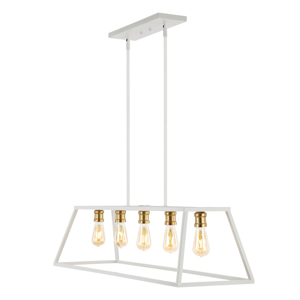 Floyd Adjustable Iron Farmhouse Vintage Led Dimmable Pendant. Picture 9