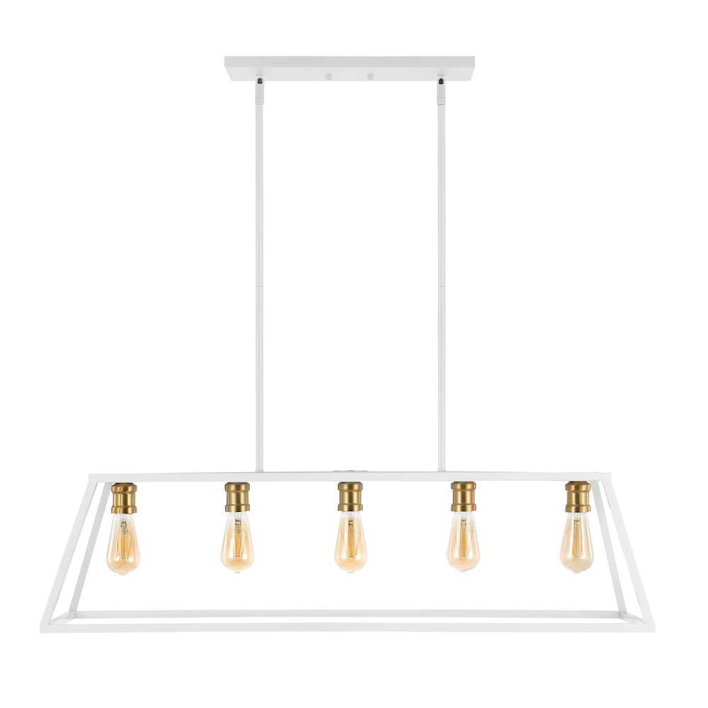 Floyd Adjustable Iron Farmhouse Vintage Led Dimmable Pendant. Picture 2