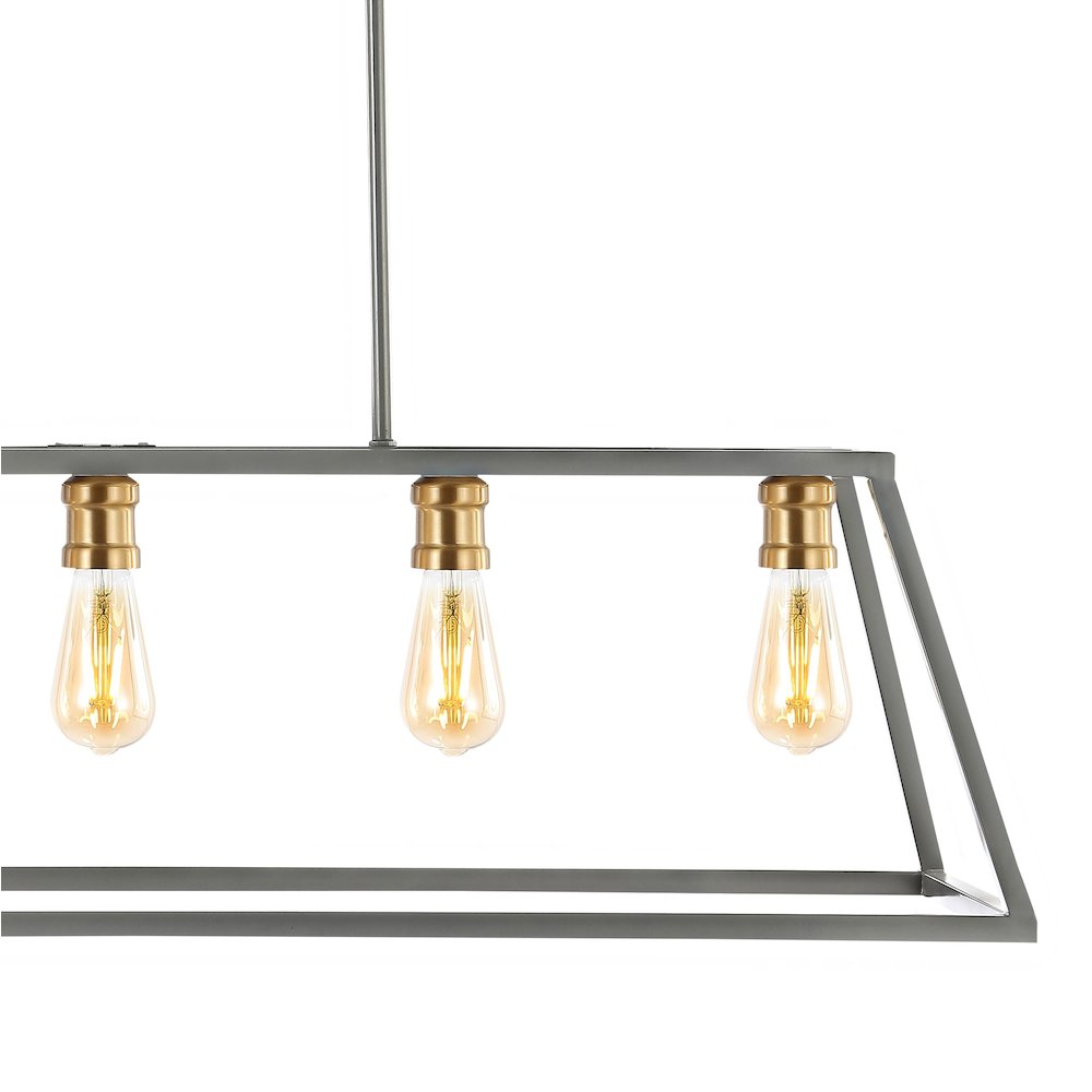 Floyd Adjustable Iron Farmhouse Vintage Led Dimmable Pendant. Picture 3