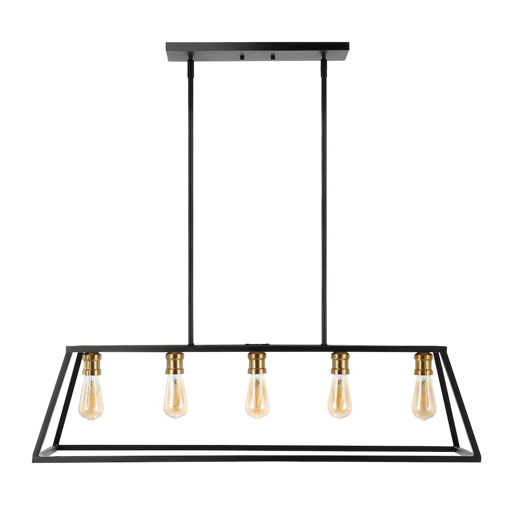 Floyd Adjustable Iron Farmhouse Vintage Led Dimmable Pendant. Picture 2