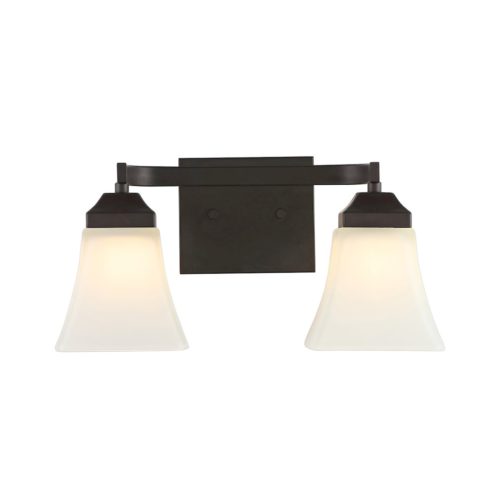 Staunton Iron/Glass Modern Cottage Led Vanity Light. Picture 1
