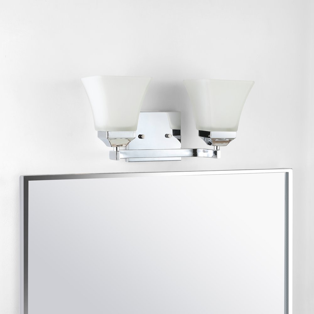 Staunton Iron/Glass Modern Cottage Led Vanity Light. Picture 12