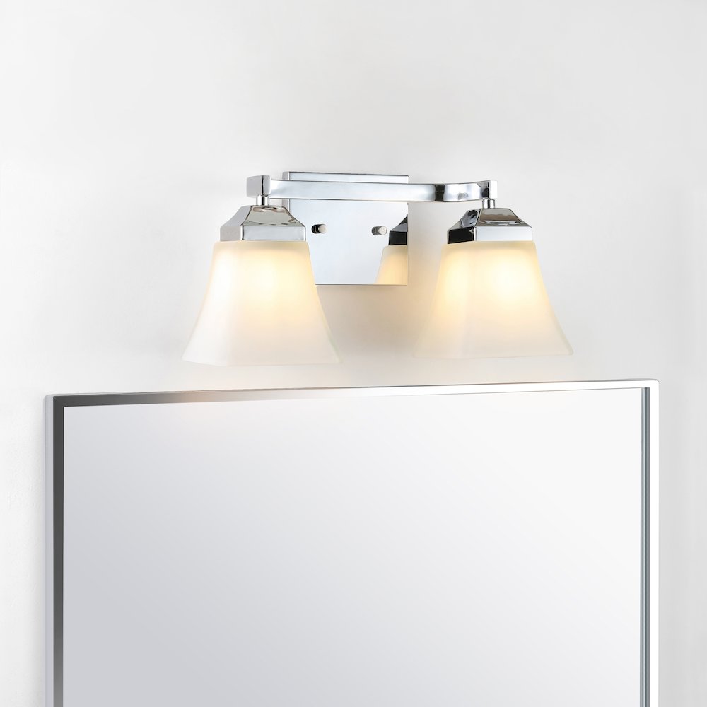 Staunton Iron/Glass Modern Cottage Led Vanity Light. Picture 13