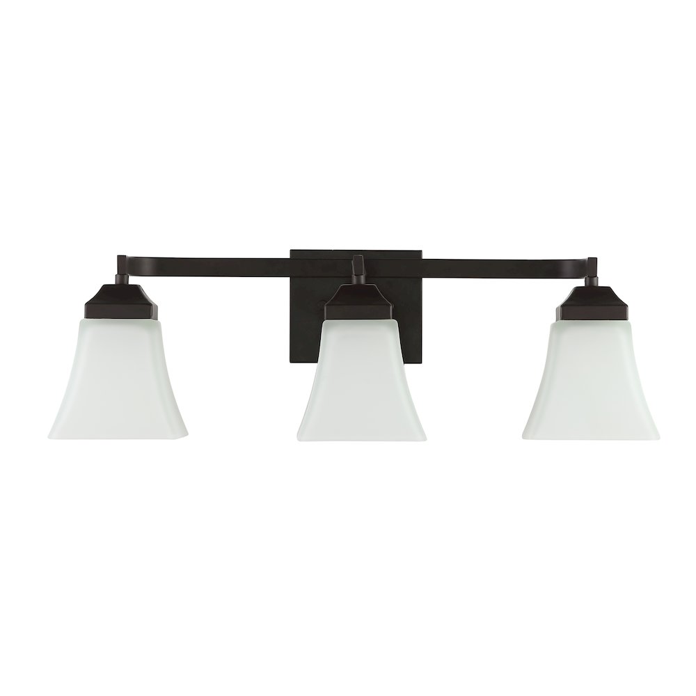 Staunton Iron/Glass Modern Cottage Led Vanity Light. Picture 2