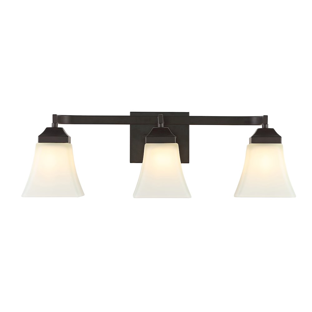 Staunton Iron/Glass Modern Cottage Led Vanity Light. Picture 1