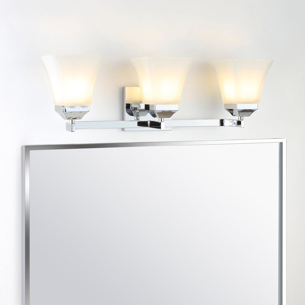 Staunton Iron/Glass Modern Cottage Led Vanity Light. Picture 11