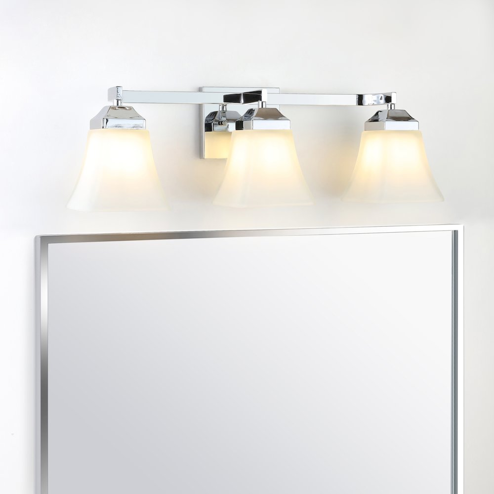 Staunton Iron/Glass Modern Cottage Led Vanity Light. Picture 13