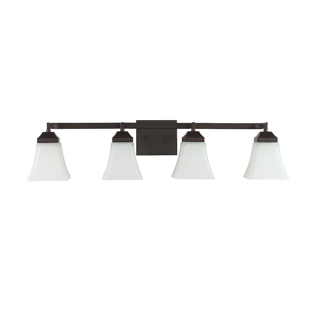 Staunton Iron/Glass Modern Cottage Led Vanity Light. Picture 2