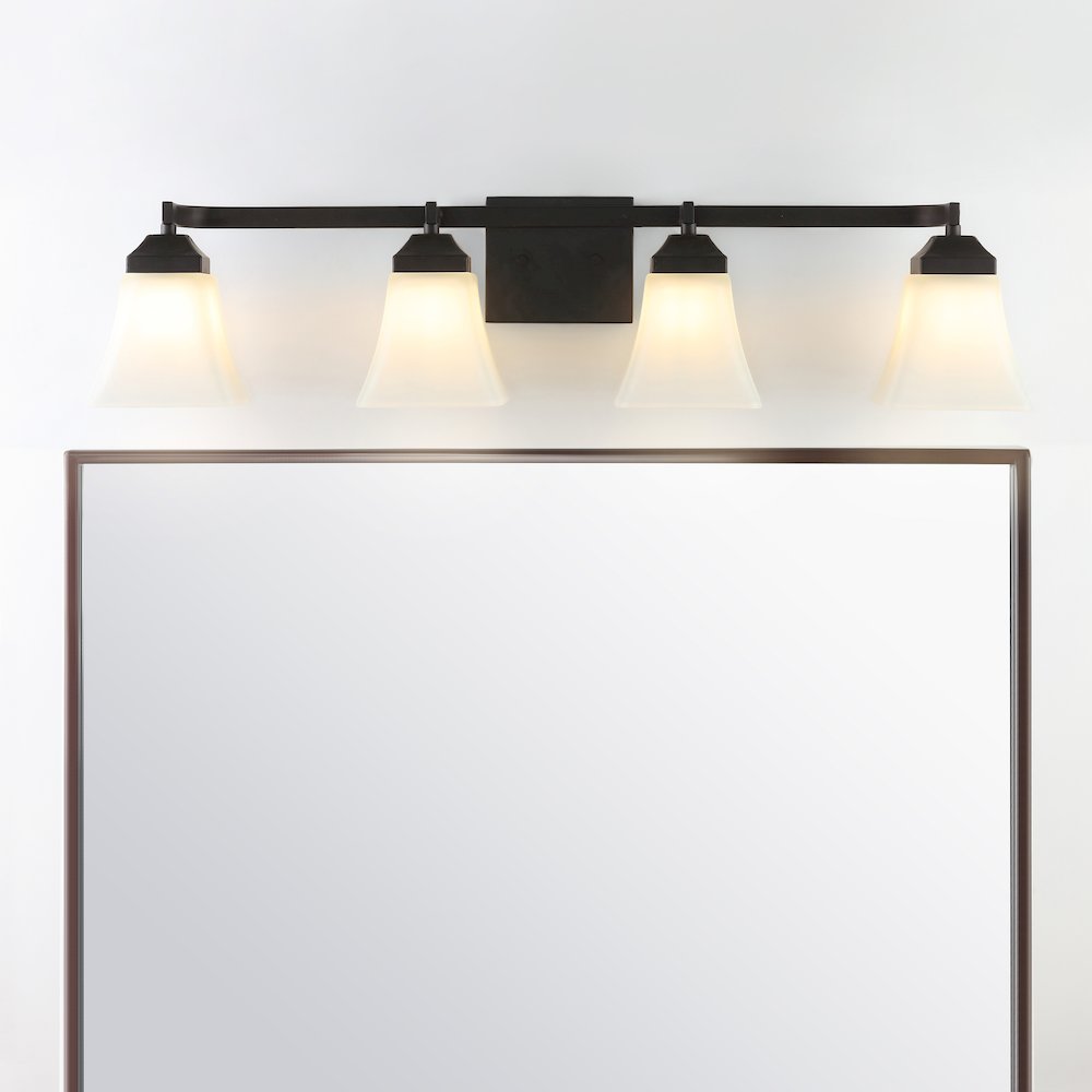 Staunton Iron/Glass Modern Cottage Led Vanity Light. Picture 13