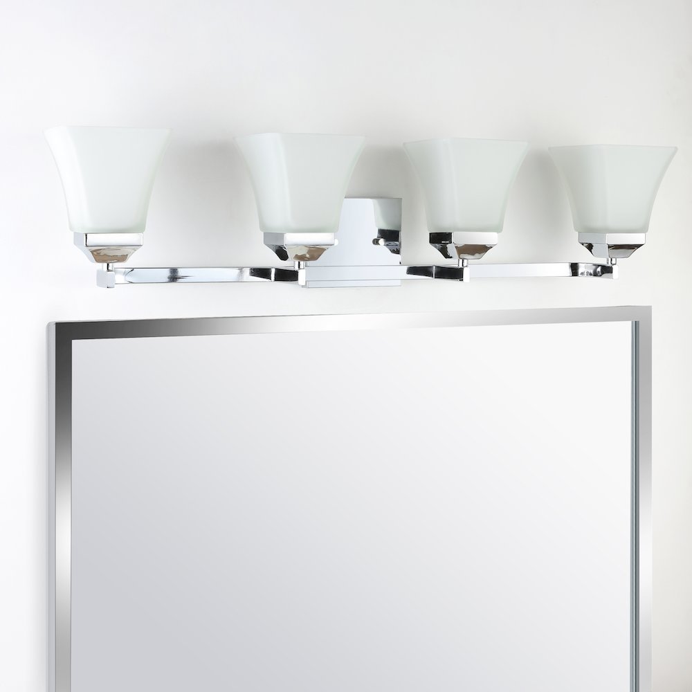 Staunton Iron/Glass Modern Cottage Led Vanity Light. Picture 12