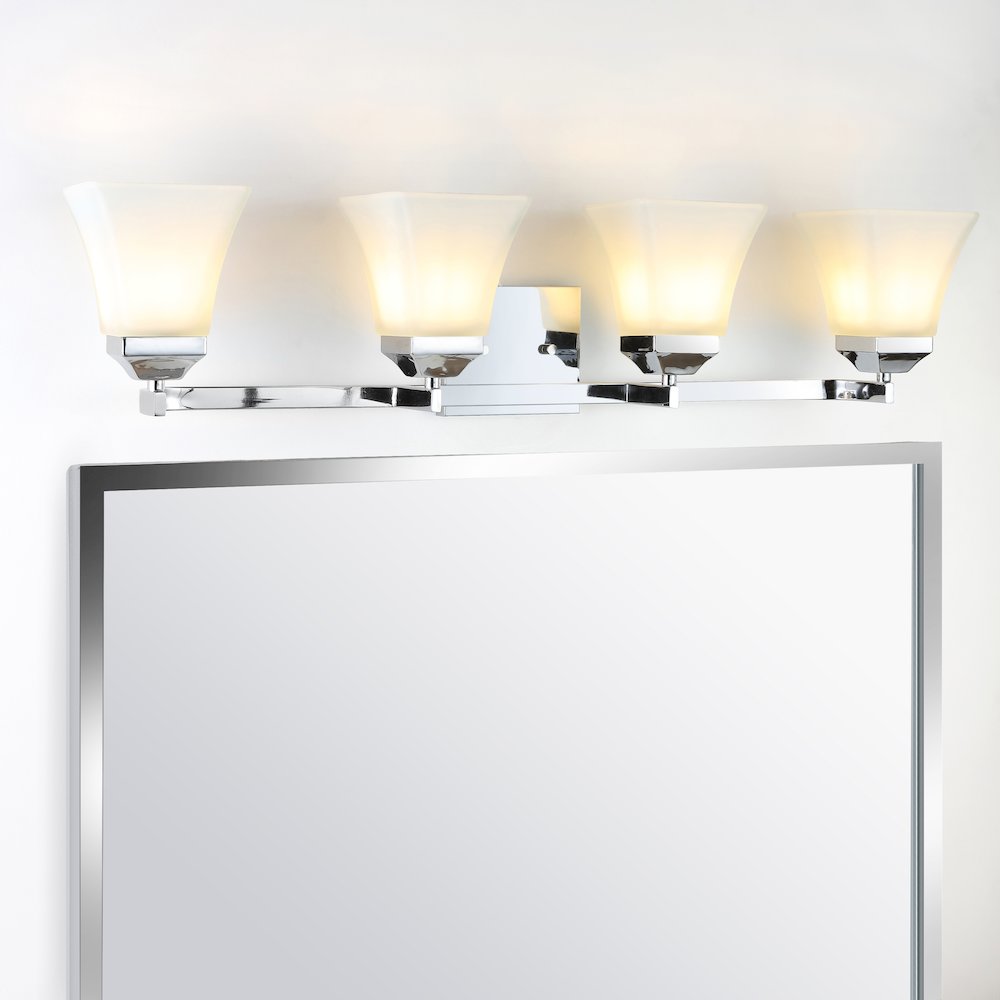 Staunton Iron/Glass Modern Cottage Led Vanity Light. Picture 11