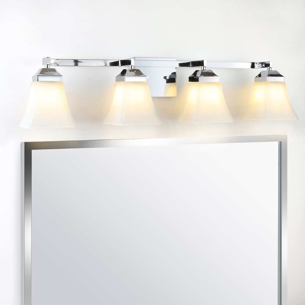 Staunton Iron/Glass Modern Cottage Led Vanity Light. Picture 13