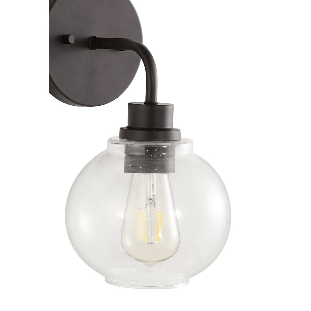 Sandrine Iron/Seeded Glass Cottage Rustic Led Vanity Light. Picture 3