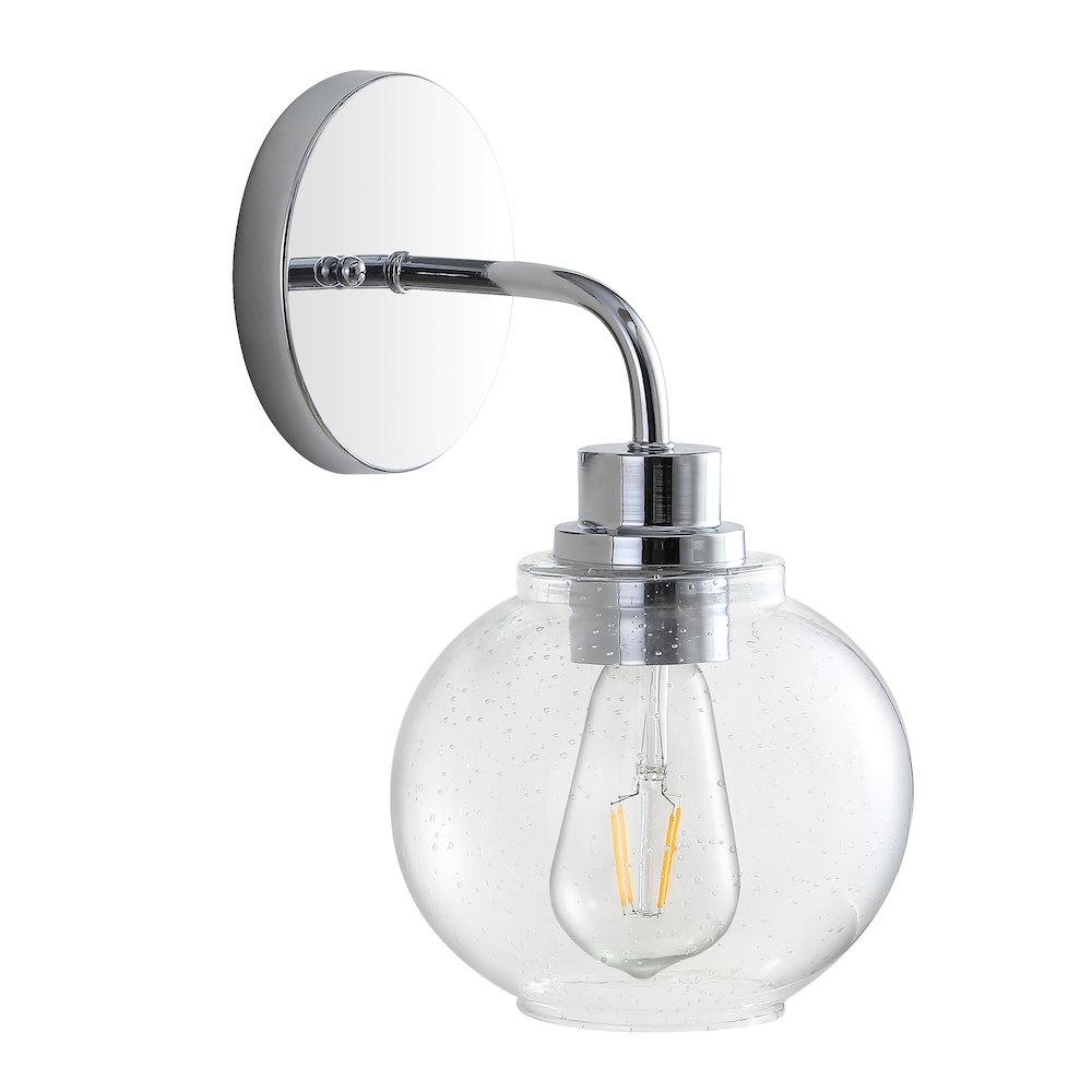 Sandrine Iron/Seeded Glass Cottage Rustic Led Vanity Light. Picture 7